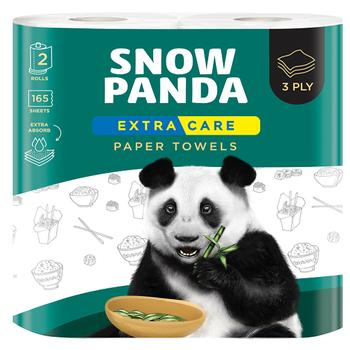 Snow Panda Extra Care 3-layer Paper Towels 2pcs - buy, prices for COSMOS - photo 1