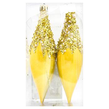 New Year's Decorations Set 14.5x3.9cm 4pcs - buy, prices for - photo 2