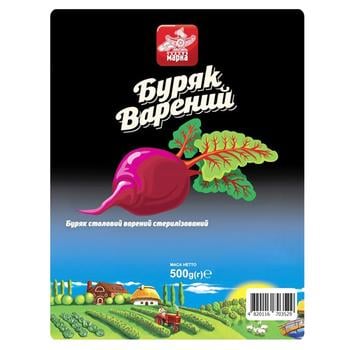 Chudova Marka Boiled Beetroot 500g - buy, prices for NOVUS - photo 1