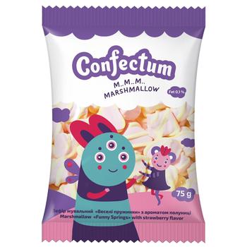 Confectum Funny Springs Strawberry Chewing Marshmallow 75g - buy, prices for - photo 1