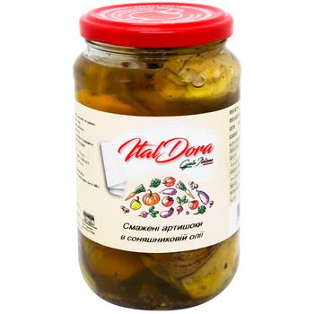 Артишоки ItalDora жареные в подсолнечном масле целые 580г