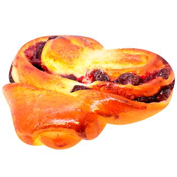 Плюшка с вишней 150г - купить, цены на Восторг - фото 1