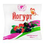 Yogurt Milk visit berries 1.5% 400g Ukraine