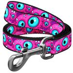 Поводок для собак Waudog нейлоновый M 200см/20мм с рисунком глаз монстра