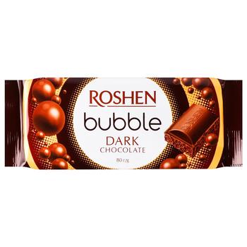 Шоколад чорний Roshen пористий 80г - купити, ціни на Торба - фото 2