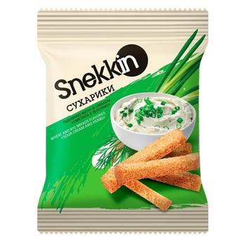Snekkin with taste of sour cream and greens rye-wheat snack 110g - buy, prices for NOVUS - photo 2