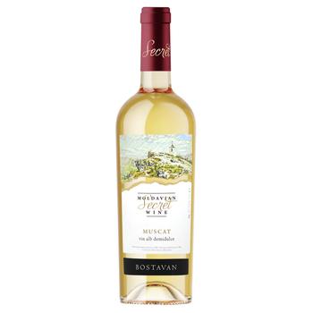 Bostavan Muscat White Semisweet Wine 11.5% 0.75l