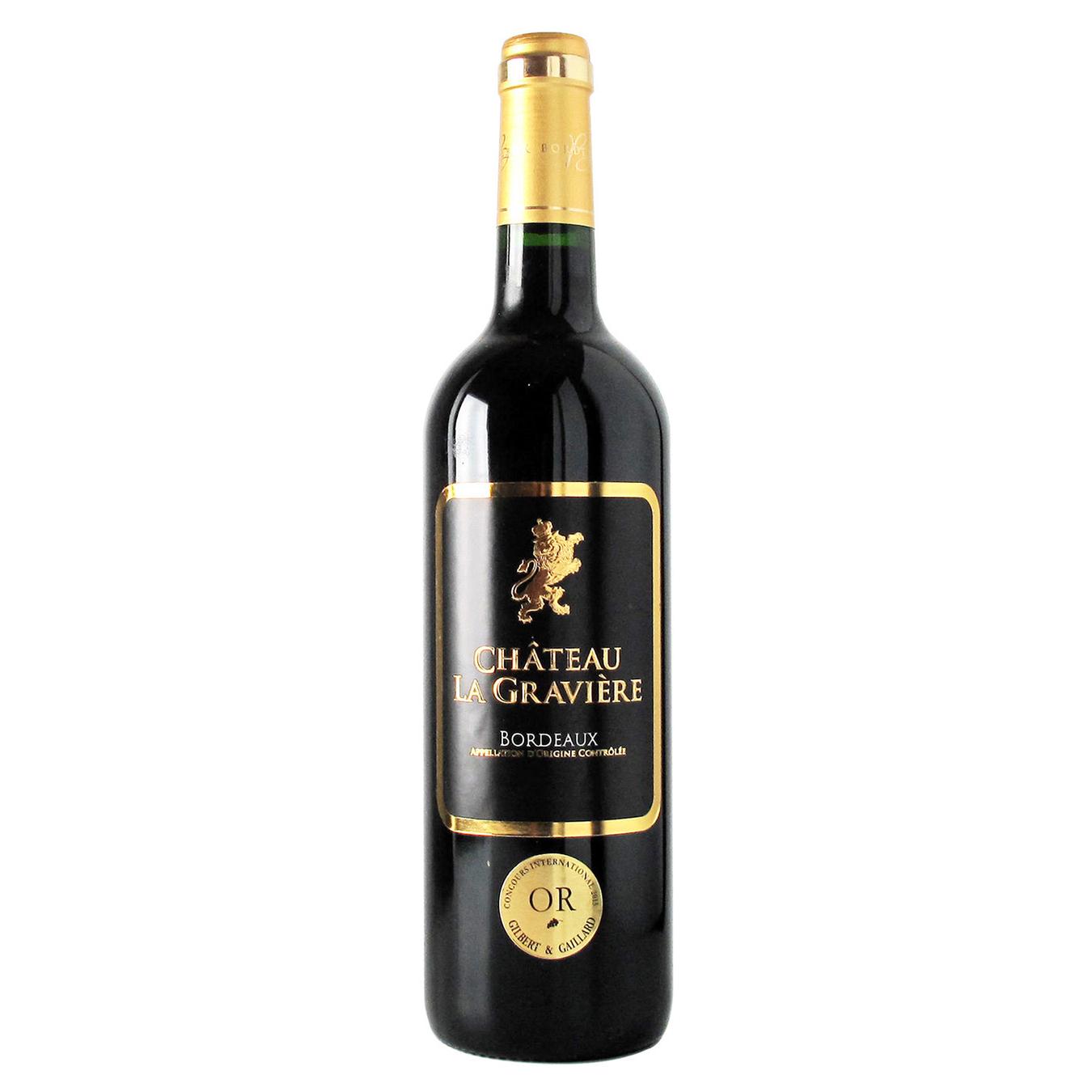 

Вино Chateau La Graviere красное сухое 13% 0,75л
