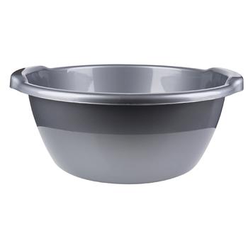 Bursev Plastic Round Gray Bowl 9l