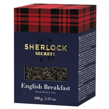 Чай черный Sherlock Secrets English Breakfast листовой 100г - купить, цены на MasterZoo - фото 1