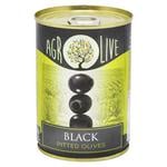 Agrolive Pitted Black Olives 292ml