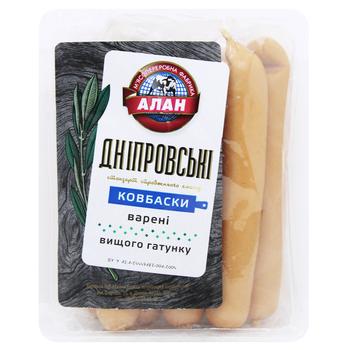 Сосиски Алан Дніпровські вищий сорт - купити, ціни на NOVUS - фото 1