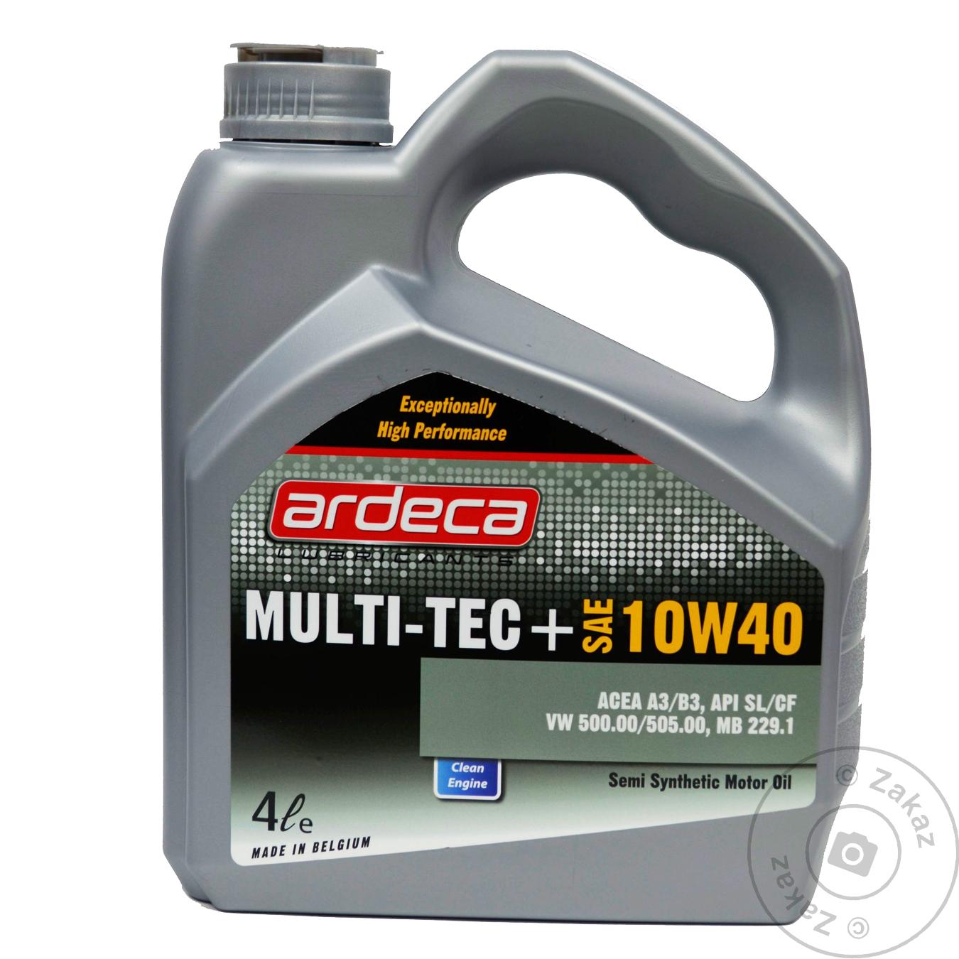 

Масло моторное Ardeca multi-tec 10W40 4л