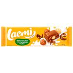 Шоколад молочный Roshen Lacmi с цельными лесными орехами и карамельной начинкой 295г