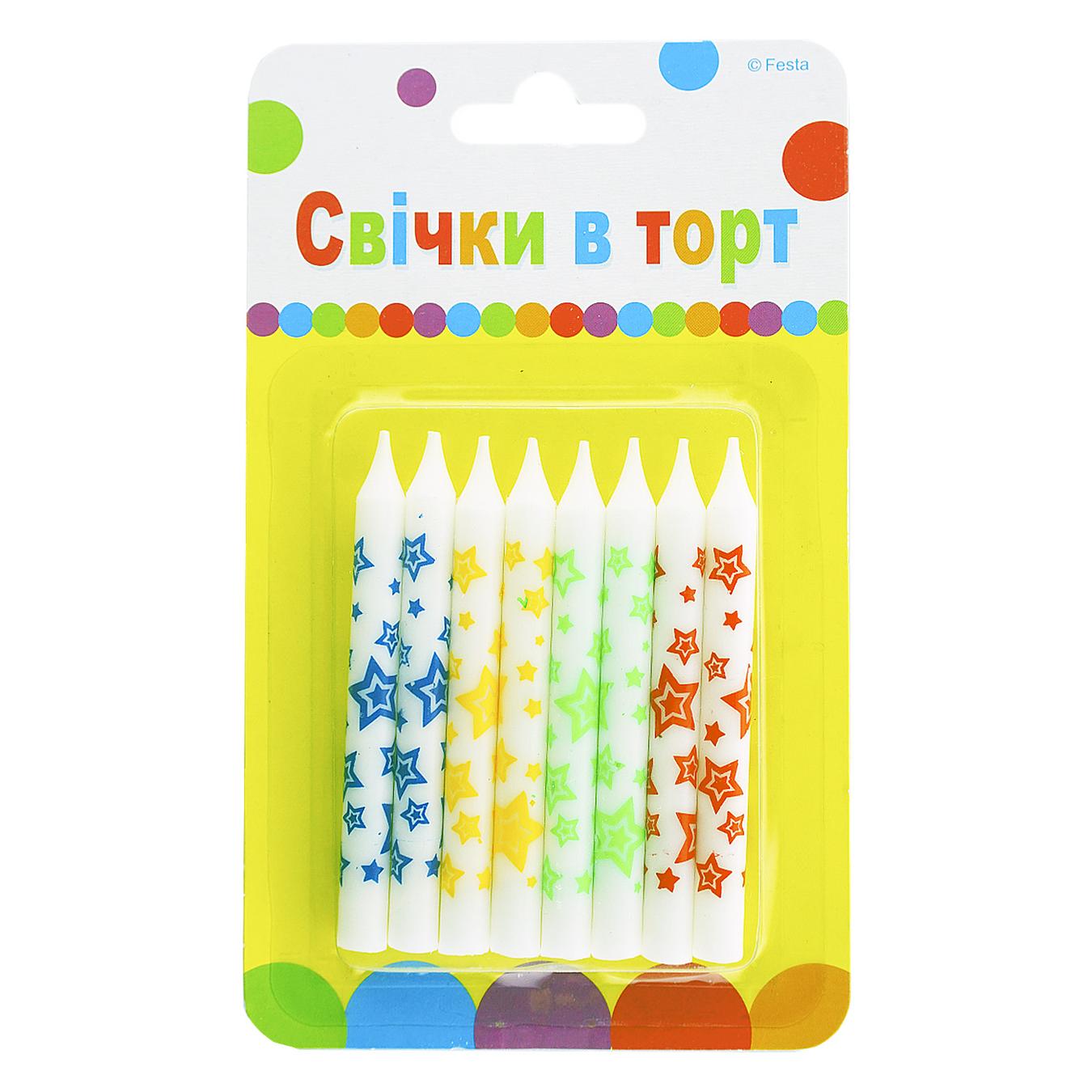 

Свечи для торта Party Favors Happy Birthday 8шт