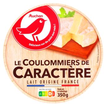 Сыр Auchan Le Coulommiers de Caractere мягкий 50% 350г - купить, цены на Auchan - фото 1