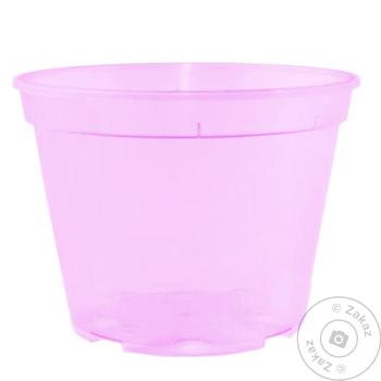 Aleana Pink Drainage Transparent Flowerpot 12х9cm - buy, prices for Tavria V - photo 1