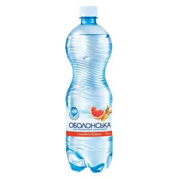 Obolonska Grapefruit and Ginger Flavored Carbonated Mineral Water 1l - buy, prices for NOVUS - photo 1