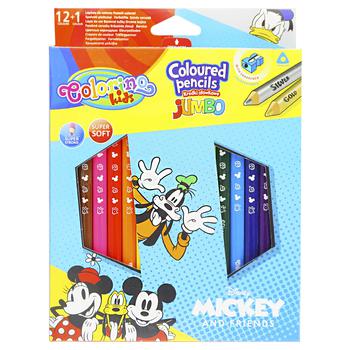 Карандаши Colorino Mickey цветные 12шт - купить, цены на Auchan - фото 1