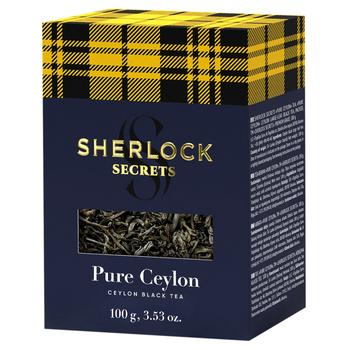 Sherlock Secrets Pure Ceylon Large Leaf Black Tea 100g - buy, prices for EKO Market - photo 1