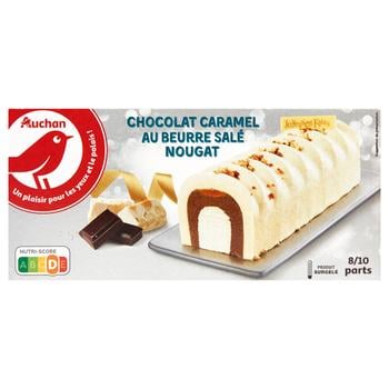 Auchan Chocolate Salted Caramel Nougat Dessert 545g