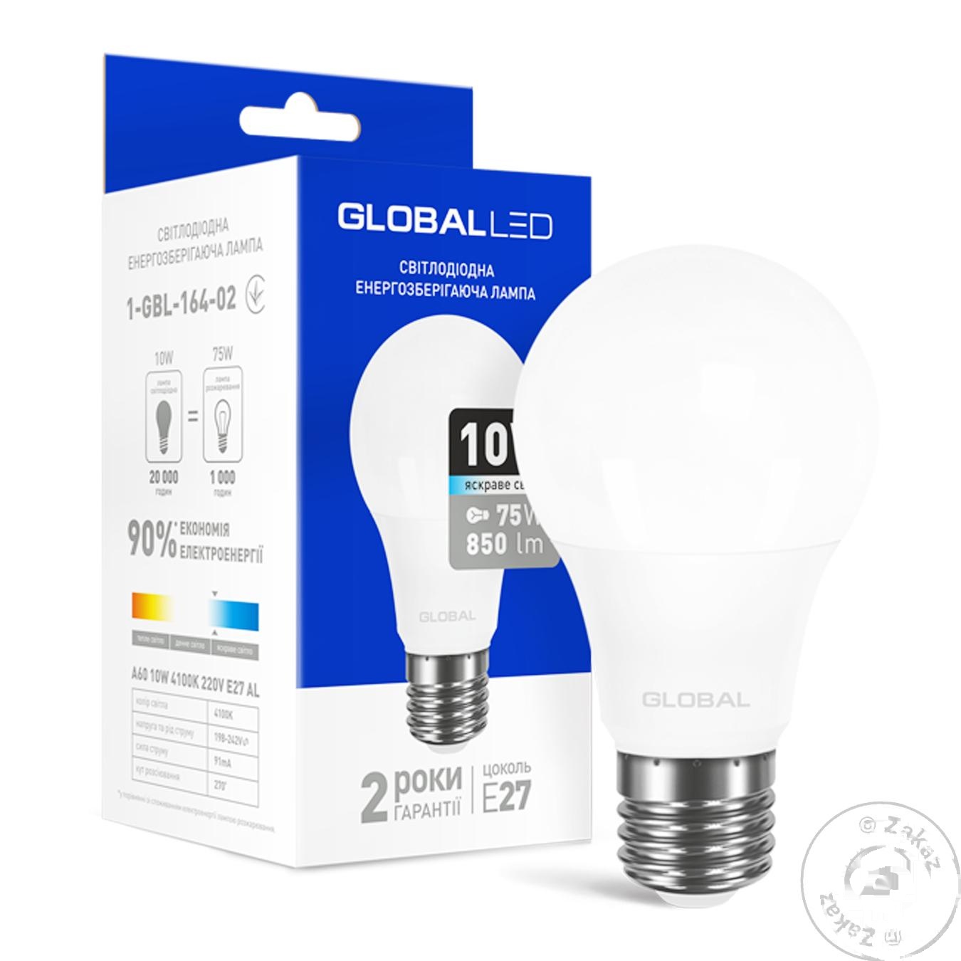 

Лампа светодиодная Global 10W Е27