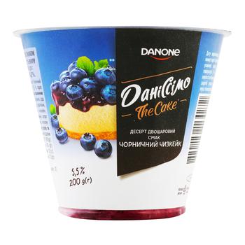 Danissimo The Cake Blueberry Cheesecake Sour Milk Dessert 5.5% 200g - buy, prices for MegaMarket - photo 1