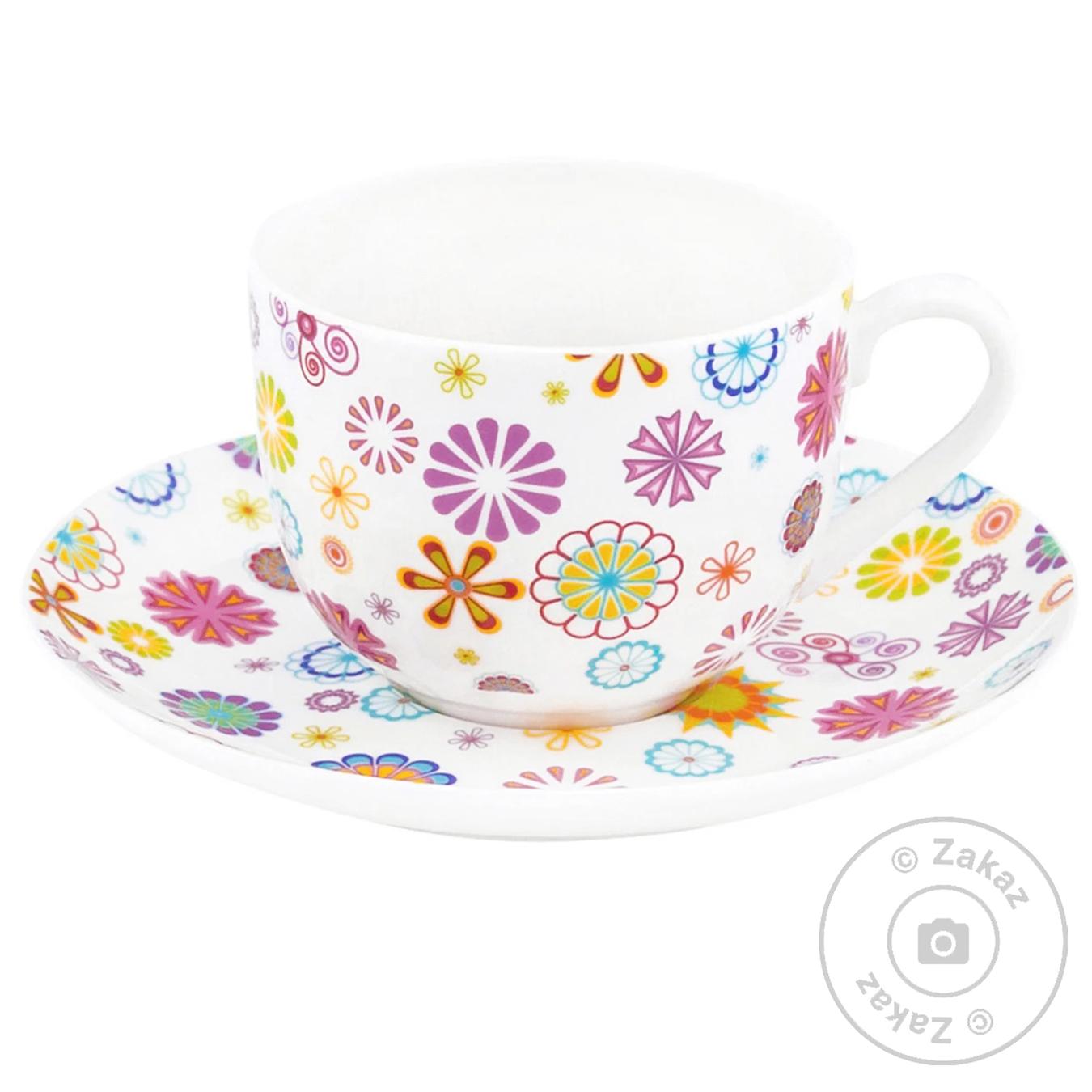 

Чашка с блюдцем Krauff Blumen 230мл