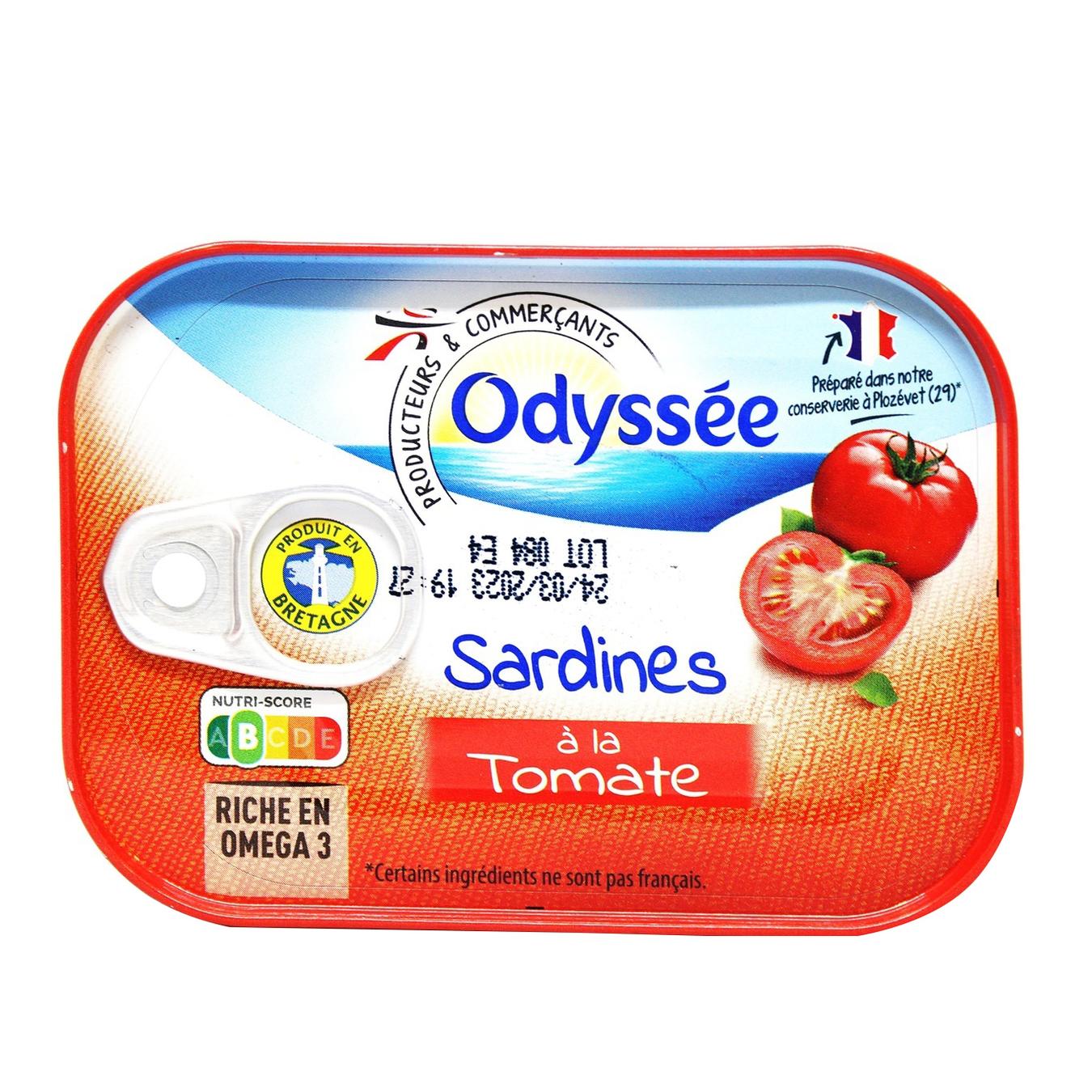 

Сардина Odyssee в томатном соусе 135г