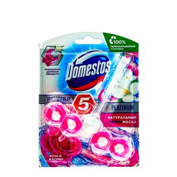 Блок для унитаза Domestos Power 5 Роза и Жасмин 55г
