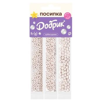 Dobryk Silver Dragee Confectionary Sprinkles 9g - buy, prices for MegaMarket - photo 1