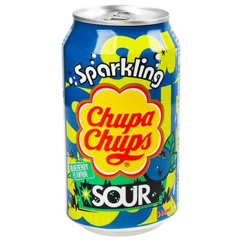 Напиток газированный Chupa Chups Sour Blueberry 0,345л - купить, цены на Идеал - фото 1