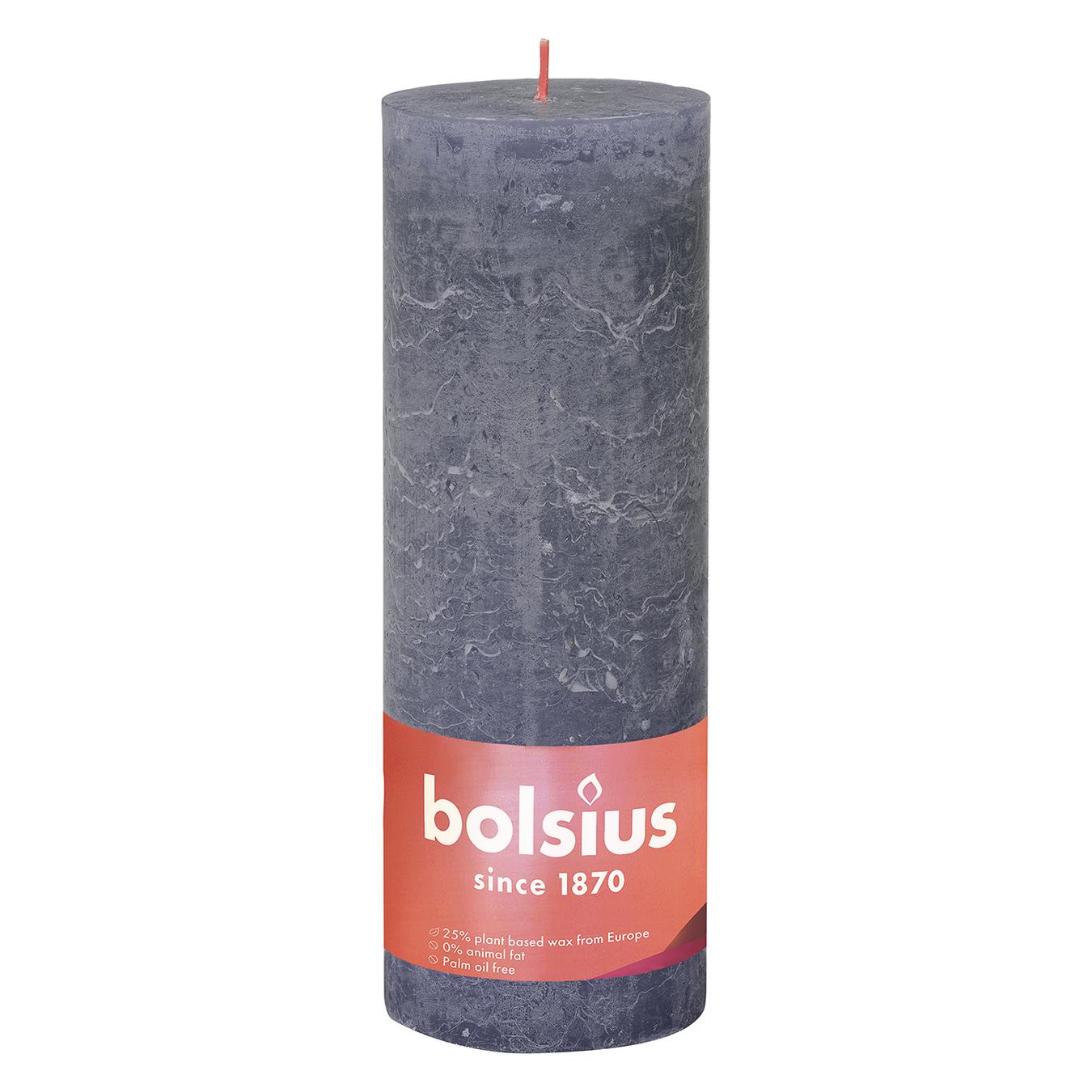 

Свеча Bolsius рустик сумеречный синий 190/68