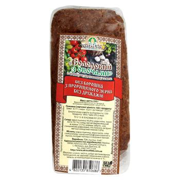 UkrEko-Khlib Malt with vegetables Bread with couched grains of wheat and rye 330g