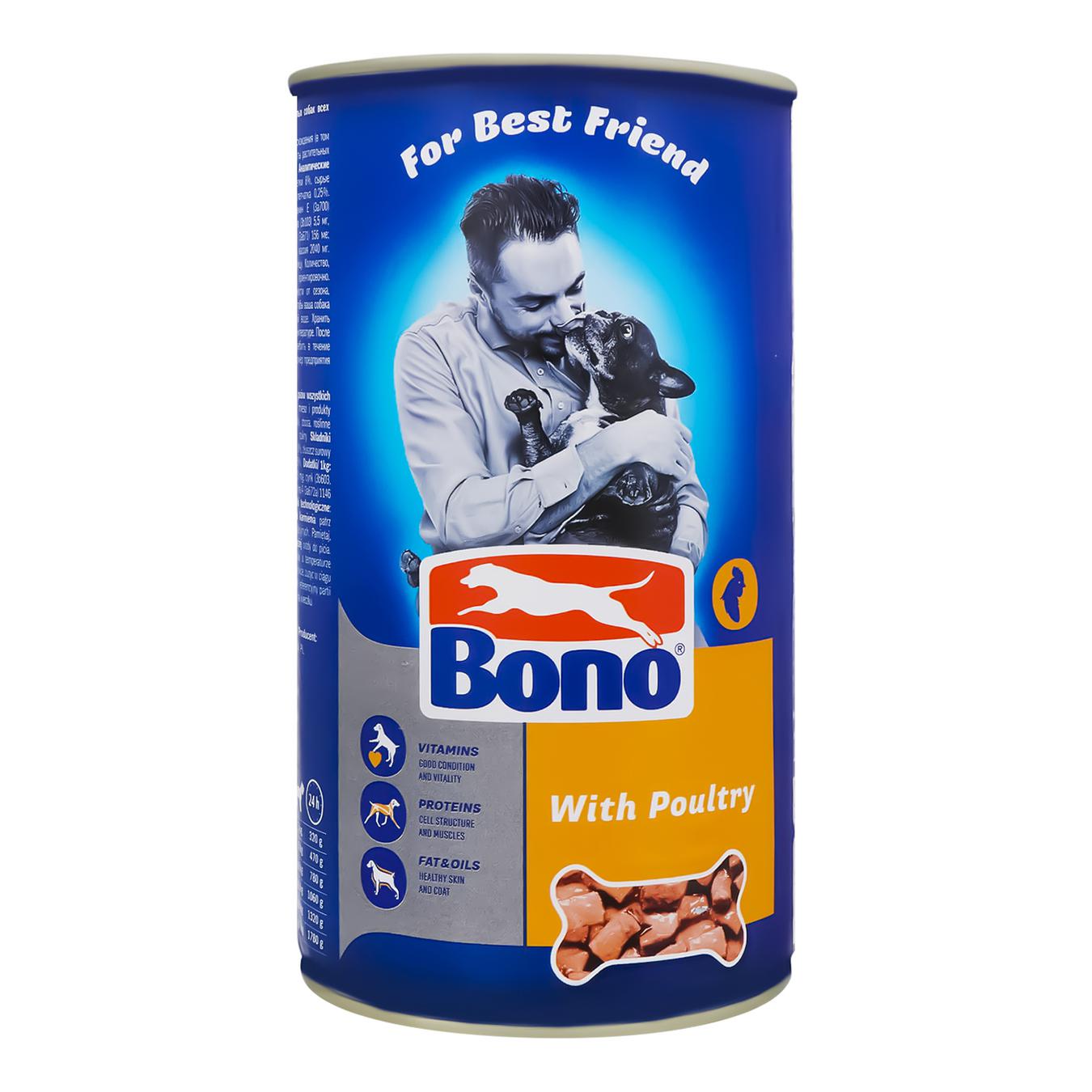 

Корм Bono для собак с говядиной 415г
