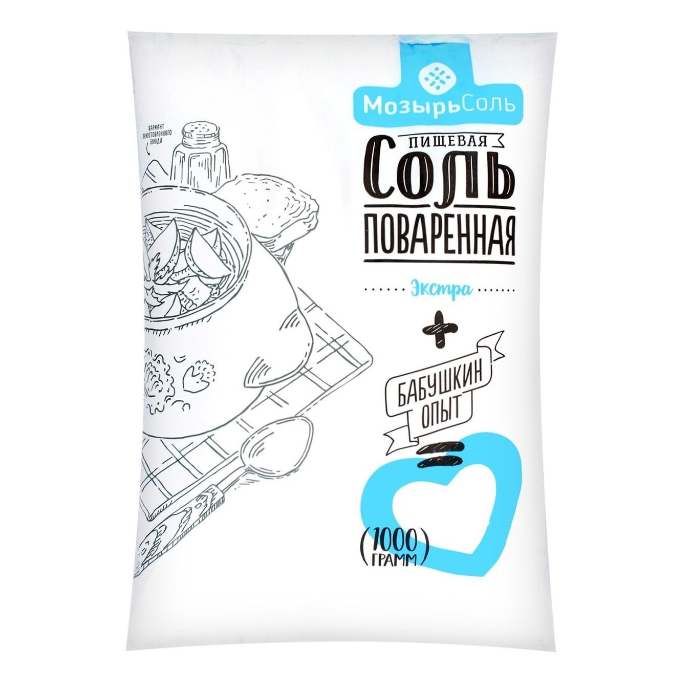 

Соль Мозирсоль поваренная 1кг