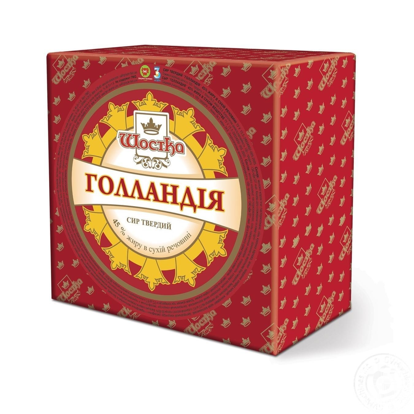 

Сыр Шостка голландский 50% весовой