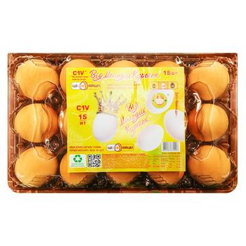 Tse-Yaytse! Chicken Eggs С1 15pcs - buy, prices for NOVUS - photo 1