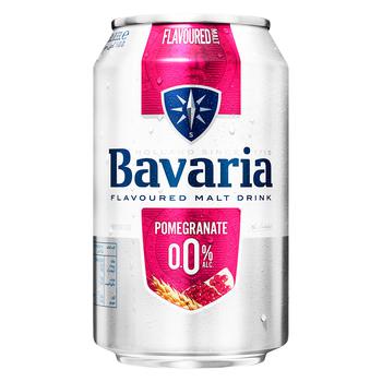 Bavaria Pomegranate Non-Alcoholic Beer 0.33l - buy, prices for MegaMarket - photo 1