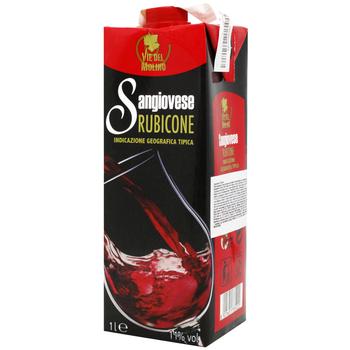 Via Del Molino Sangiovese IGT Rubicone Red Dry Wine 11% 1l - buy, prices for NOVUS - photo 1