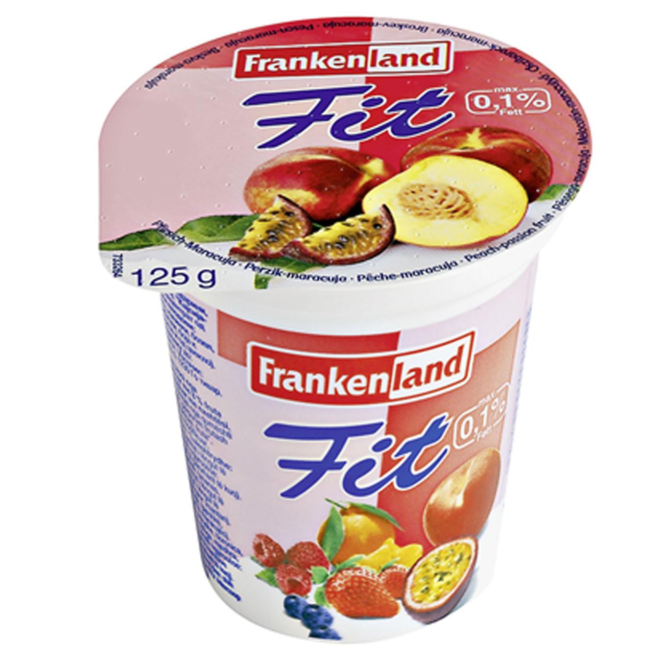 

Йогурт Frankenland Легкий Вишня, клубника, персик-маракуйя 1,5% 125г