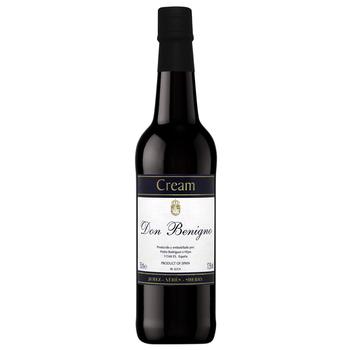 Don Benigno Cream Sherry Jerez White Sweet Wine 17.5% 0.75l - buy, prices for Biotus - photo 1