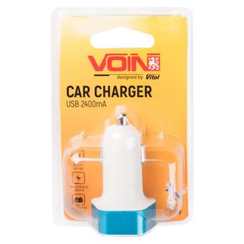 Voin Car Charger C-2406 2USB 12/24V-5V 2.4A + Voltmeter - buy, prices for Ideal - photo 1
