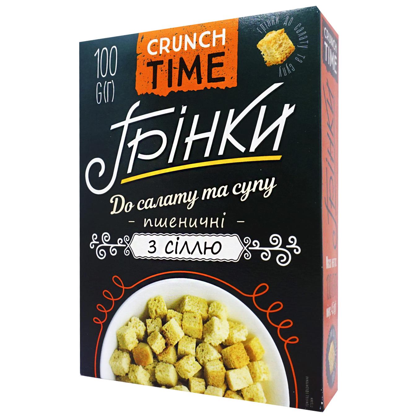 

Гренки Crunch Time пшеничные с солью 100г