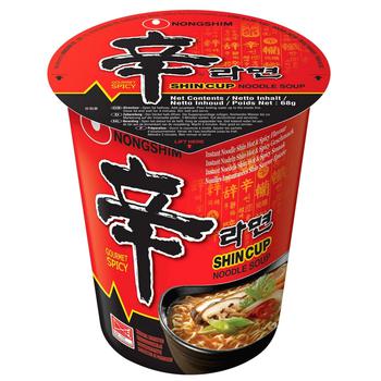 Nongshim Instant Noodle Shin Hot and Spicy Flavour 68g - buy, prices for Auchan - photo 1