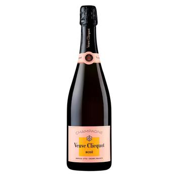 Шампанское Veuve Clicquot Rose розовое брют 12,5% 0,75л - купить, цены на Cупермаркет "Харьков" - фото 1