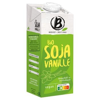 Berief Organic Soya Drink Vanilla 1l