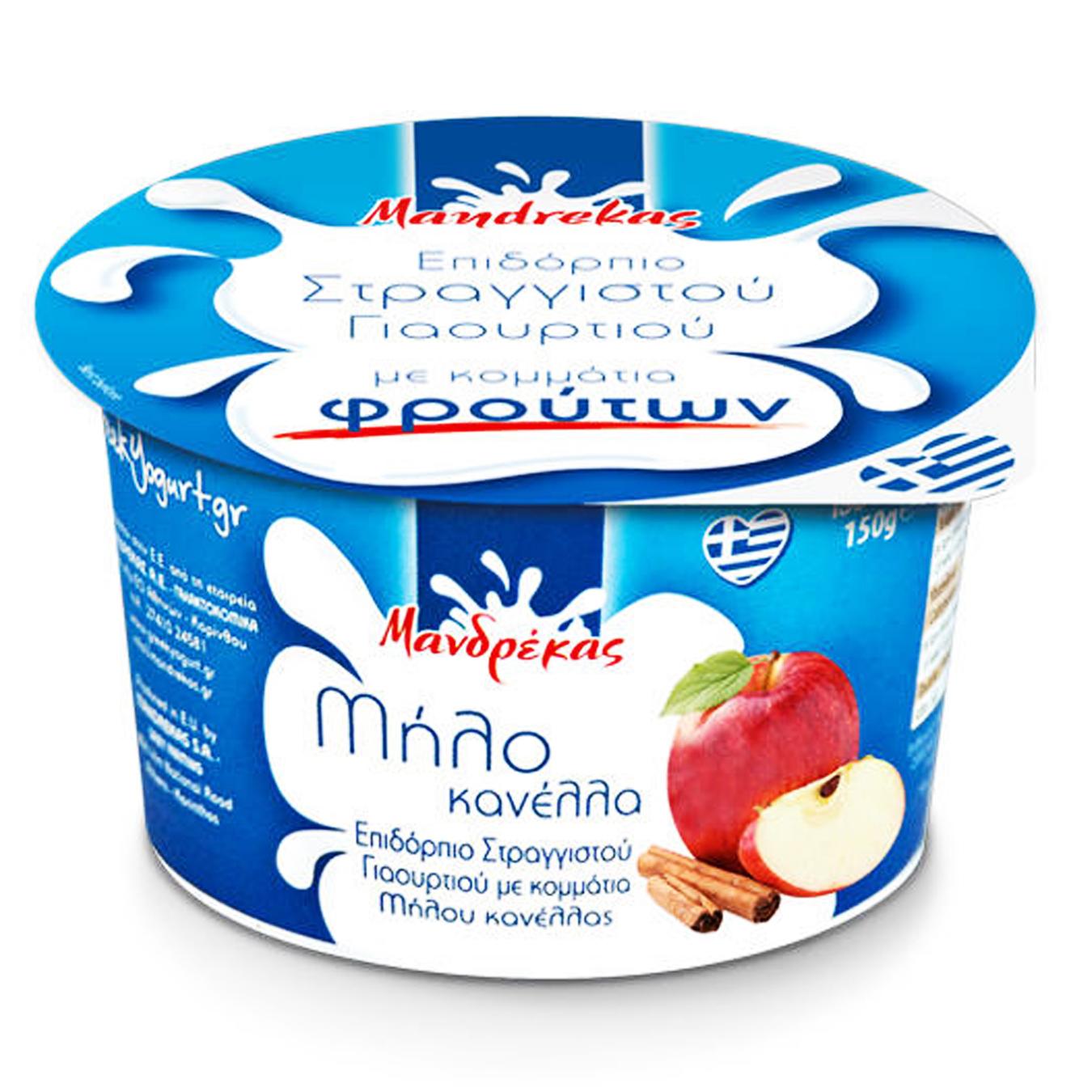 

Йогурт Mandrekas грецький с яблоком и корицей 2% 150г