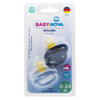 Baby-Nova Latex Round Soother 2pcs Blue and Navy - buy, prices for Tavria V - photo 2