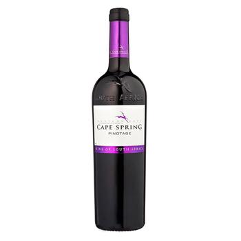 Вино Cape Spring Pinotage красное сухое 0,75л - купить, цены на Таврия В - фото 1